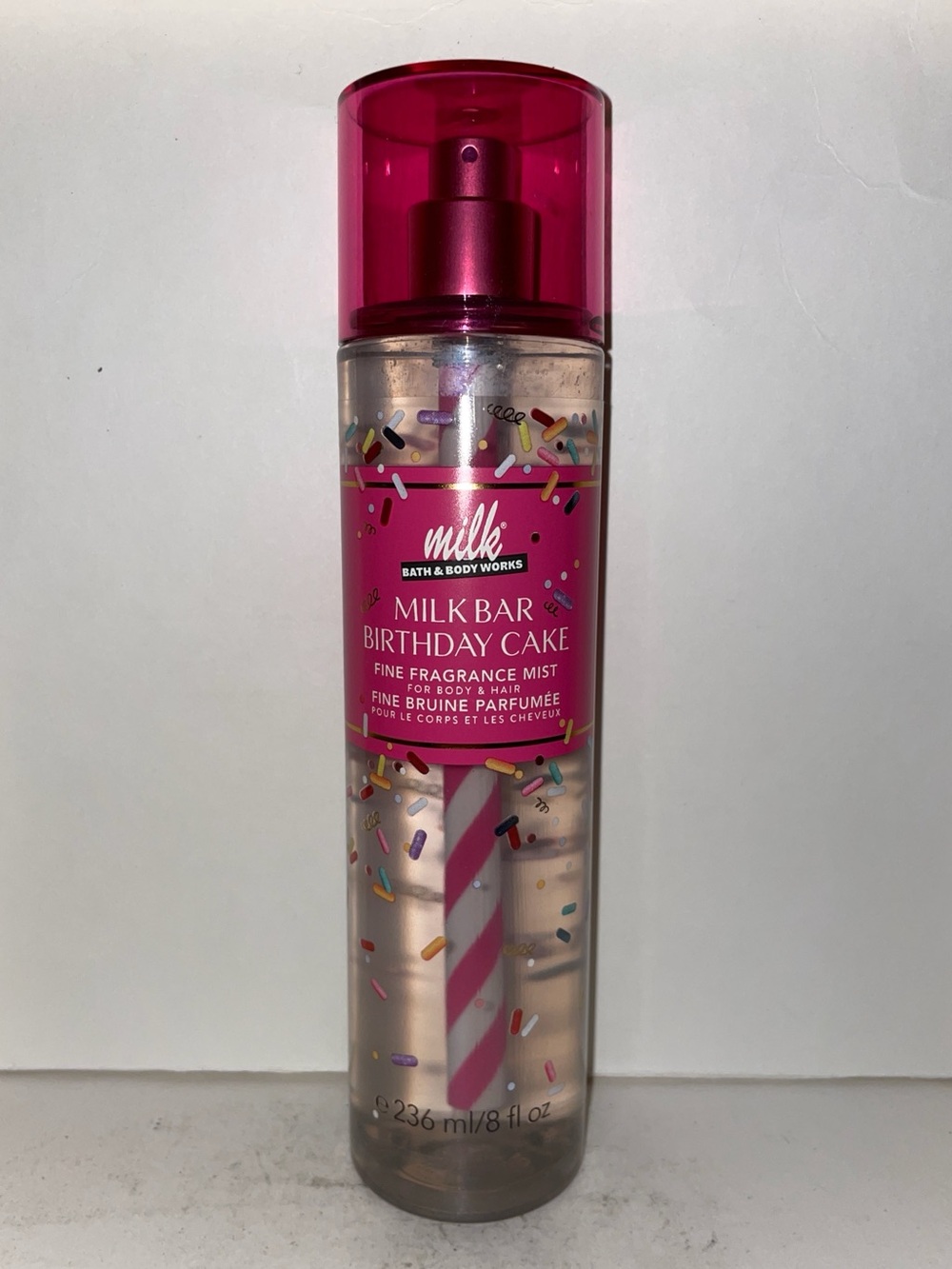 Bath & Body Works Milk Bar Birthday Cake Fragrance Mist 8oz Discontinued New